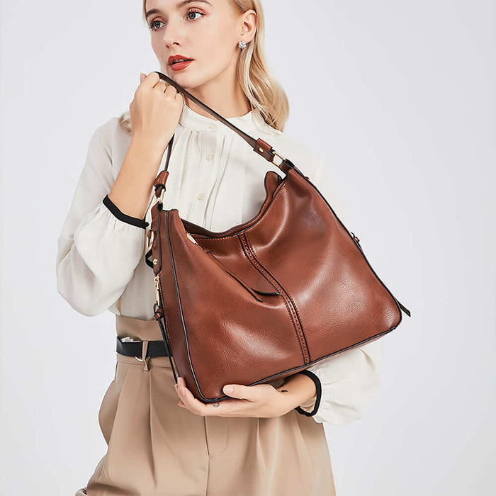 The Hobo Bag - Vintage Soft Faux Leather Hand Bag