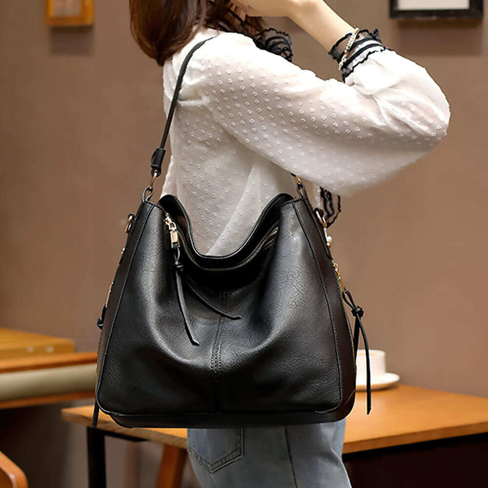 The Hobo Bag - Vintage Soft Faux Leather Hand Bag