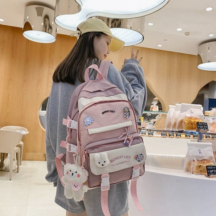 Waterproof Small Nylon School Backpack