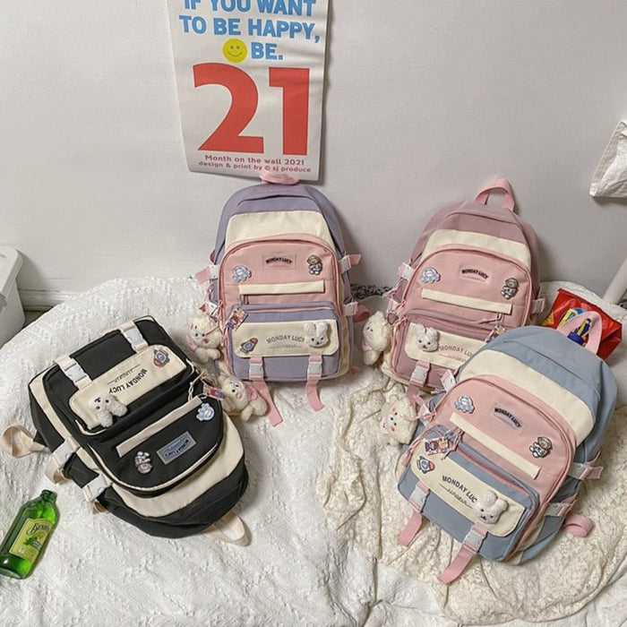 Waterproof Small Nylon School Backpack