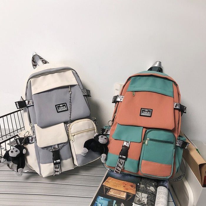 Front Pocket Large Waterproof School Backpack