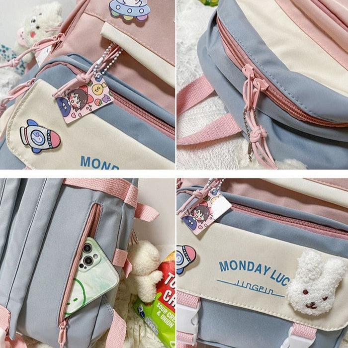Waterproof Small Nylon School Backpack