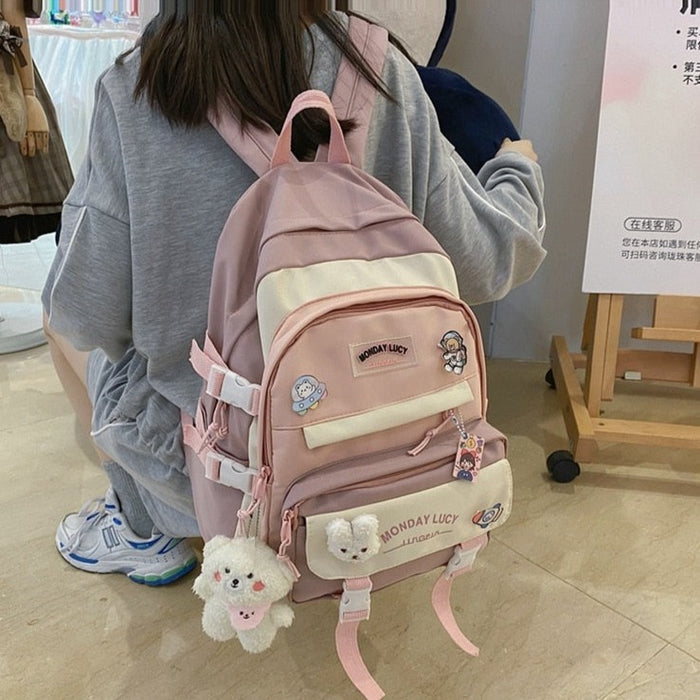 Waterproof Small Nylon School Backpack