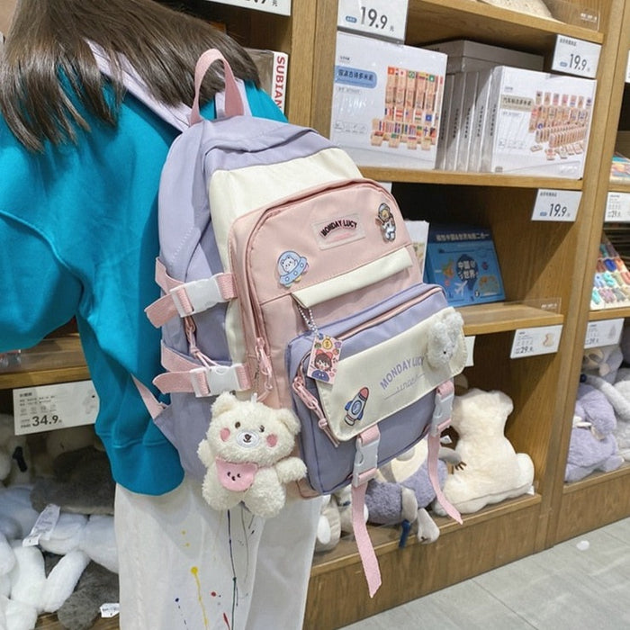Waterproof Small Nylon School Backpack
