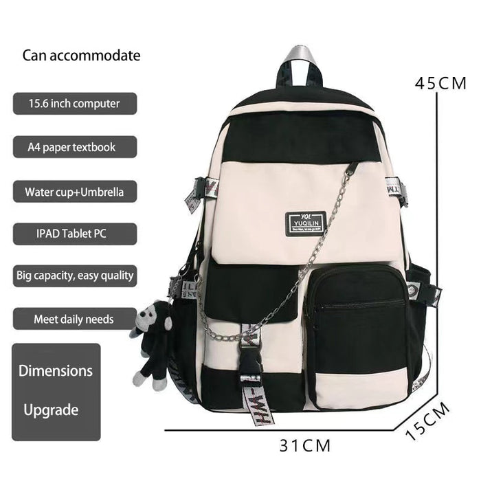 Front Pocket Large Waterproof School Backpack