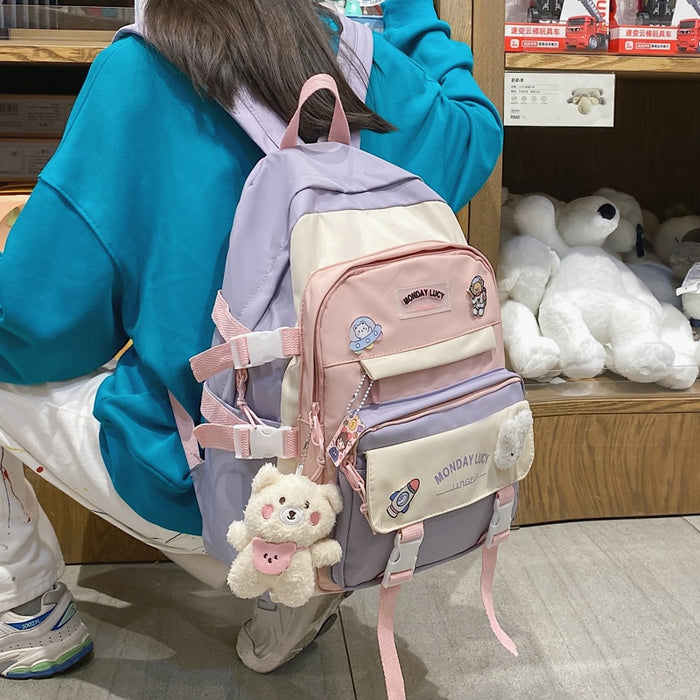 Waterproof Small Nylon School Backpack