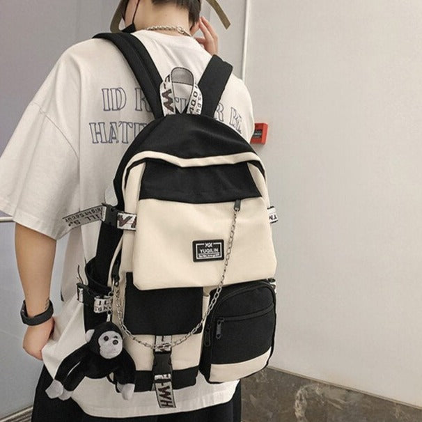 Front Pocket Large Waterproof School Backpack