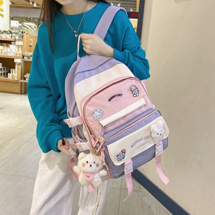 Waterproof Small Nylon School Backpack