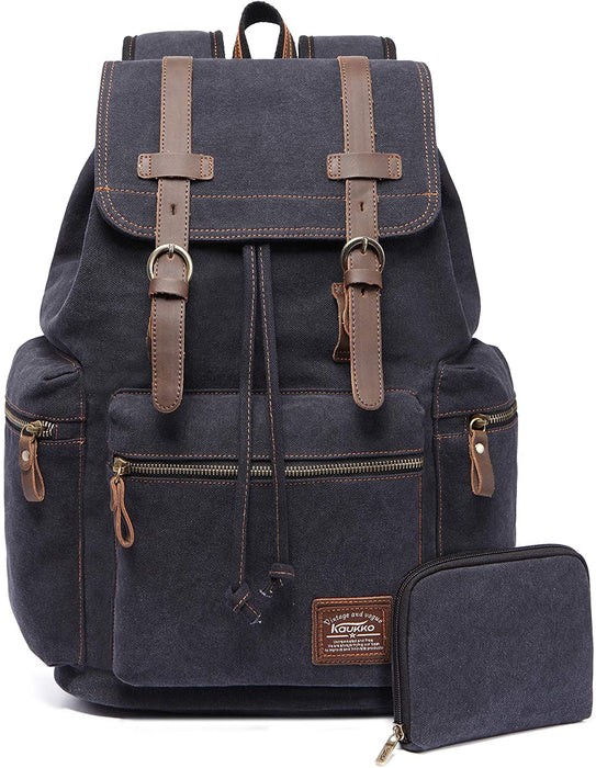 Vintage Canvas Travel Backpack for Men and Women