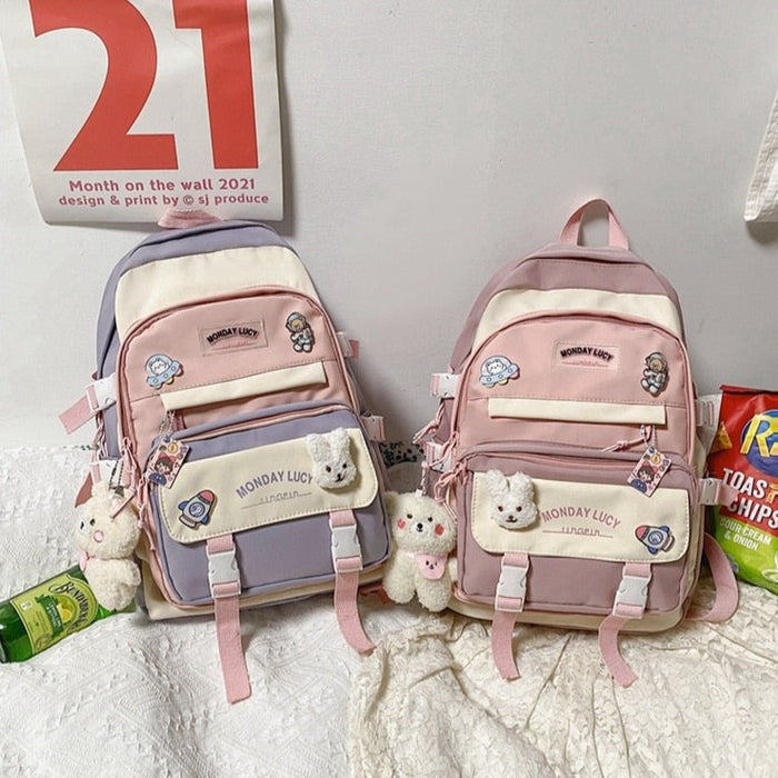 Waterproof Small Nylon School Backpack