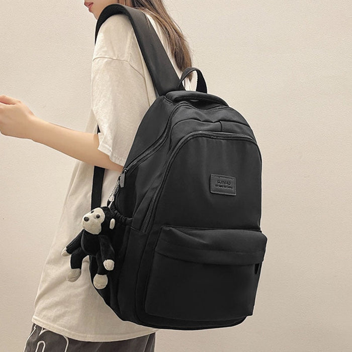 Korean Style Waterproof Nylon School Backpack