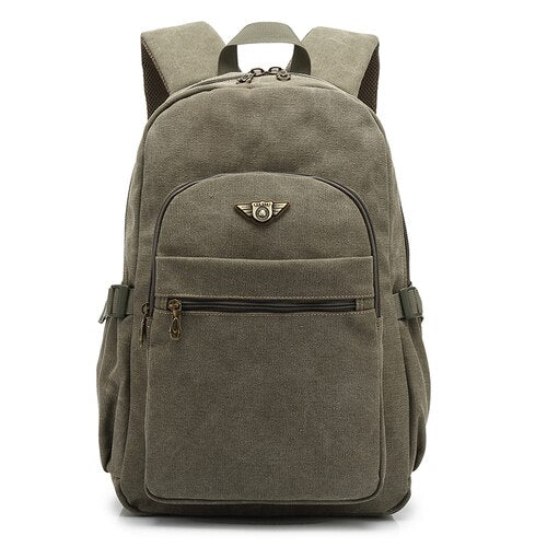 Canvas Travel Backpack Large Military Rucksack