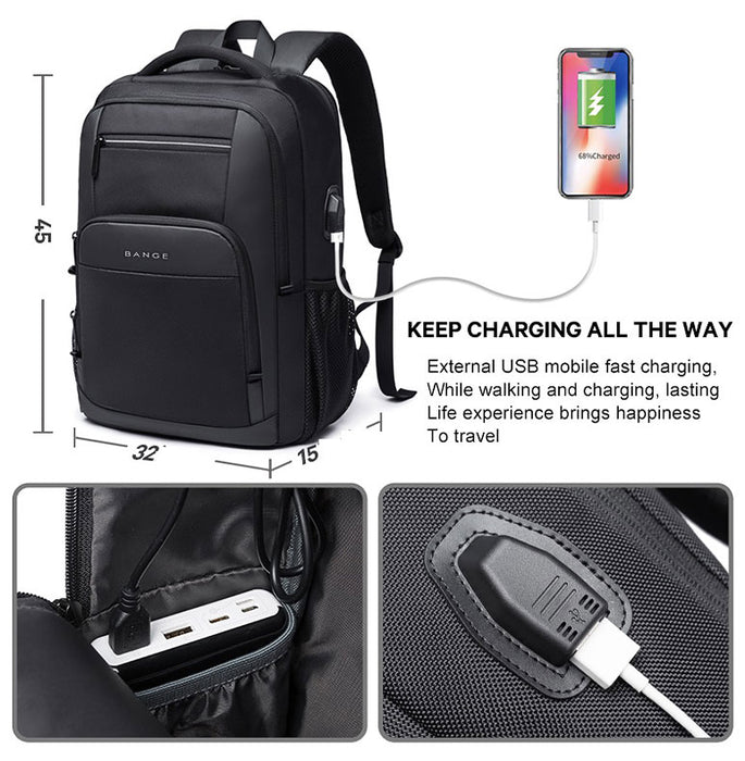 Waterproof Business Laptop Backpack Multifunctional Work Computer Bag