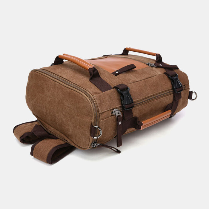 Large Canvas Travel Backpack Vintage Duffle Bag