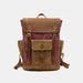 2Waxed Canvas Leather Backpack Vintage Laptop Backpack