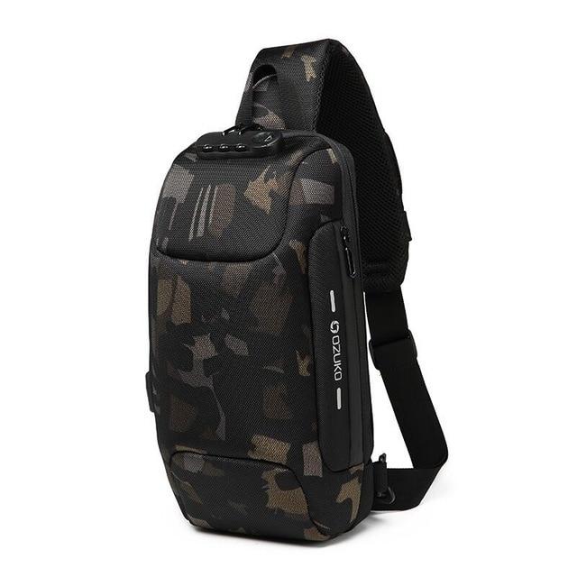 Waterproof Anti-theft Sling Backpack With USB Port