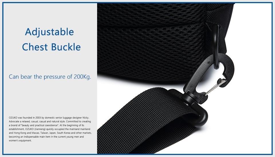 Waterproof Anti-theft Sling Backpack With USB Port