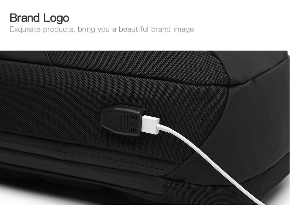 Anti-theft Crossbody Sling Backpack With USB Port