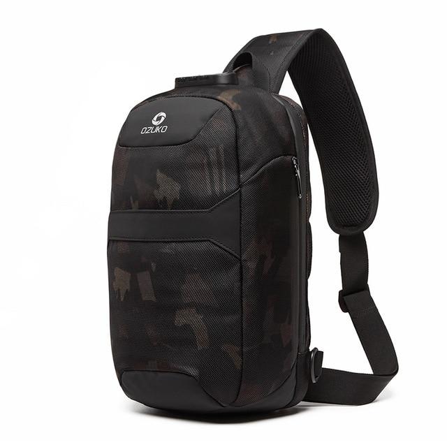 Anti-theft Crossbody Sling Backpack With USB Port