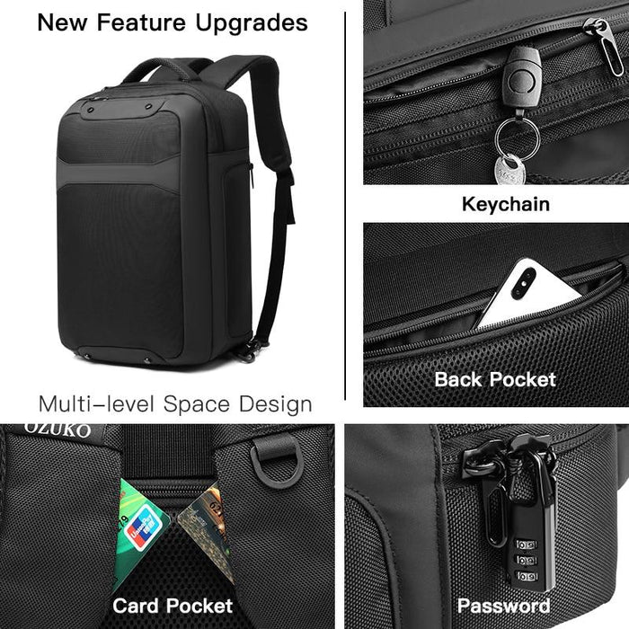Anti-Theft Waterproof Laptop Backpack