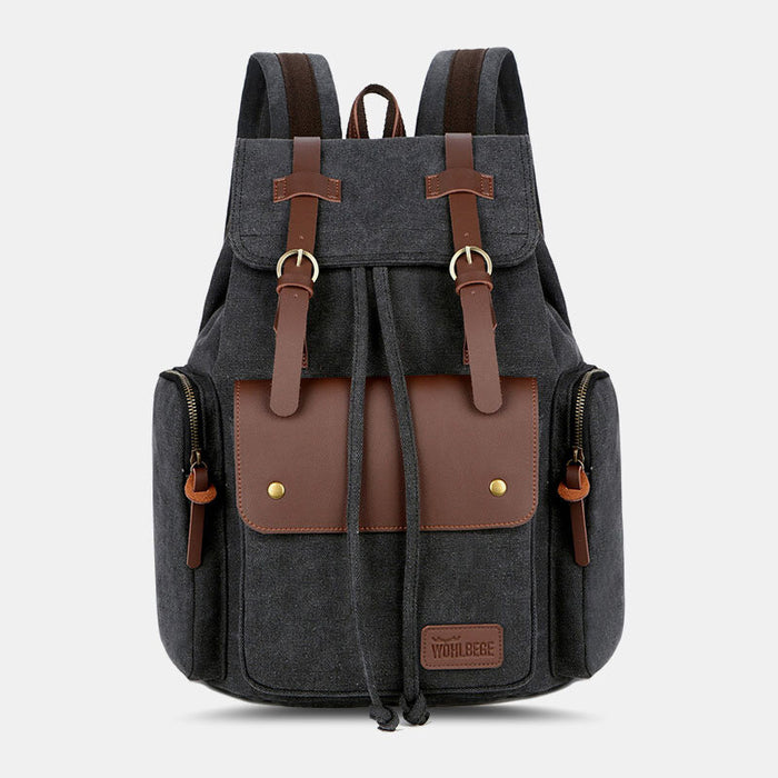 Vintage Large Travel Laptop Canvas Backpack
