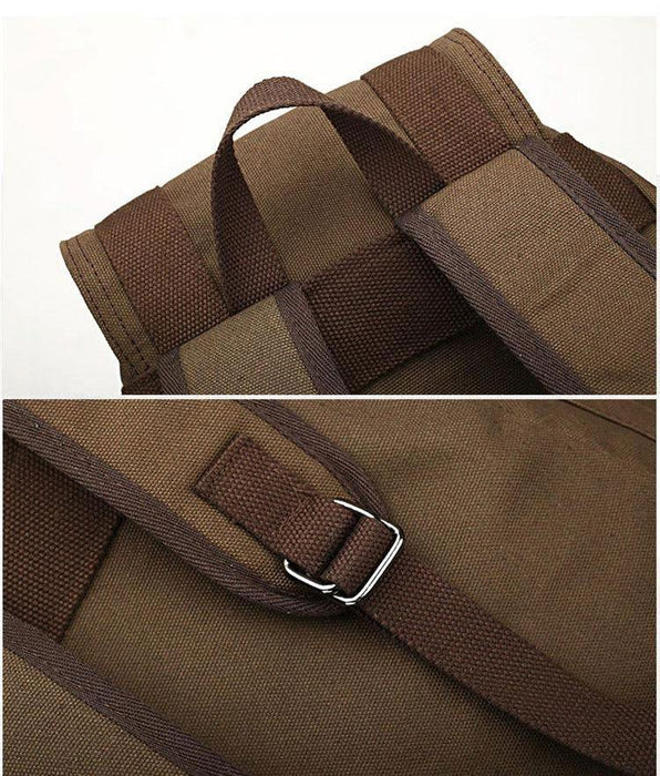 Vintage Canvas Camping Backpack Rucksack