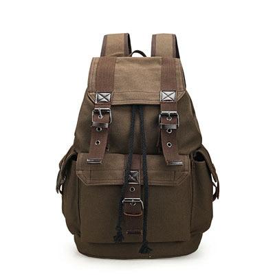 Vintage Canvas Camping Backpack Rucksack