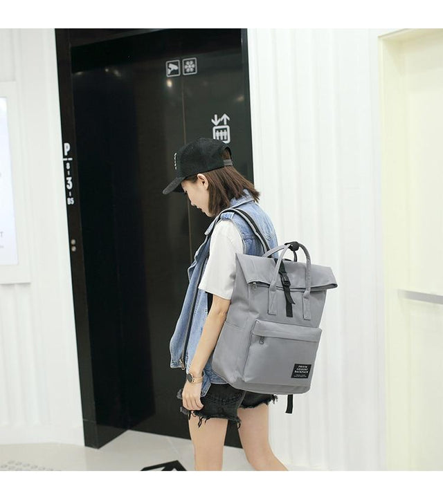 Canvas & Rolltop Backpack + USB