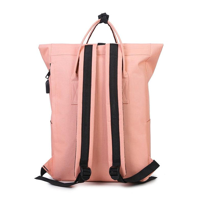 Canvas & Rolltop Backpack + USB