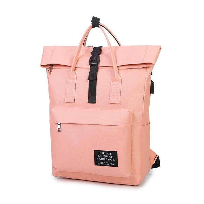 Canvas & Rolltop Backpack + USB