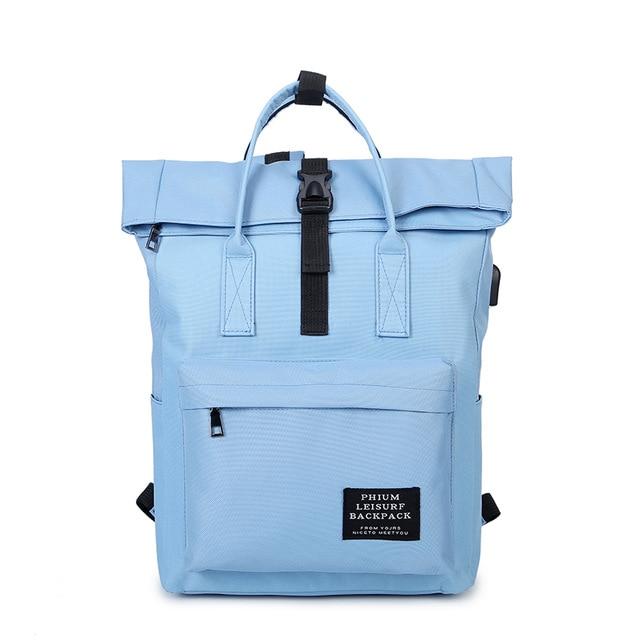 Canvas & Rolltop Backpack + USB