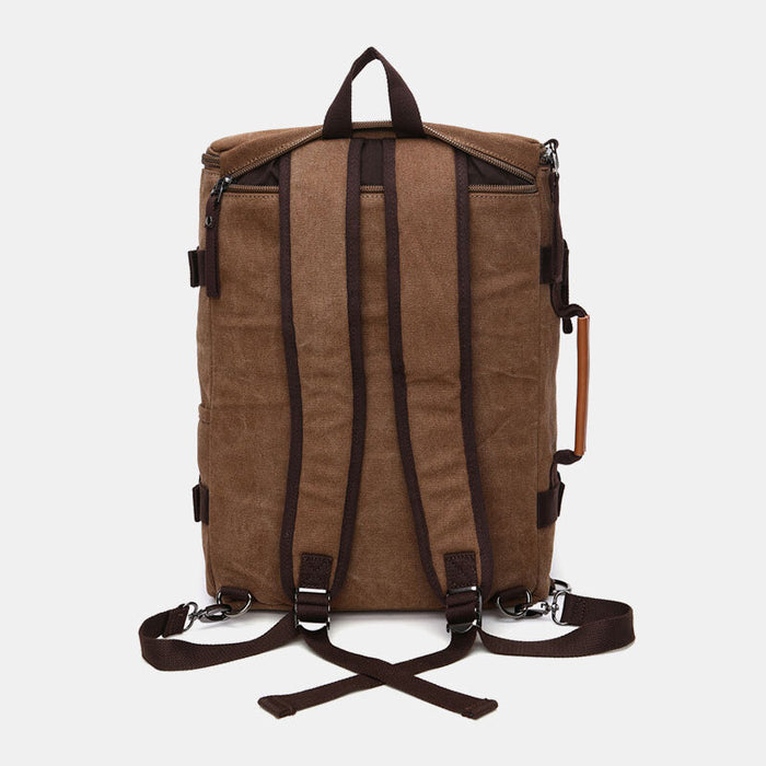 Large Canvas Travel Backpack Vintage Duffle Bag