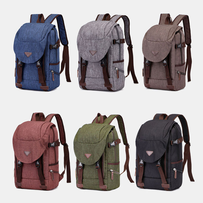 Large Waterproof Canvas Travel Laptop Backpack