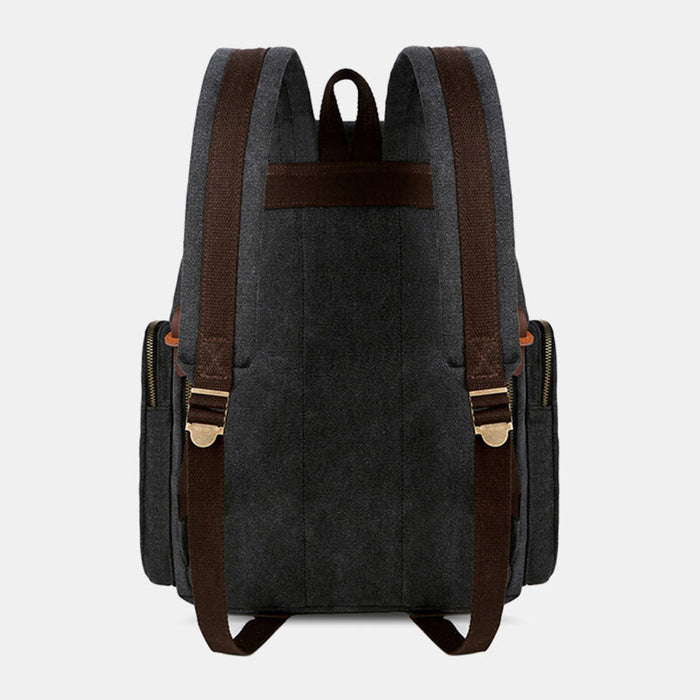Vintage Large Travel Laptop Canvas Backpack
