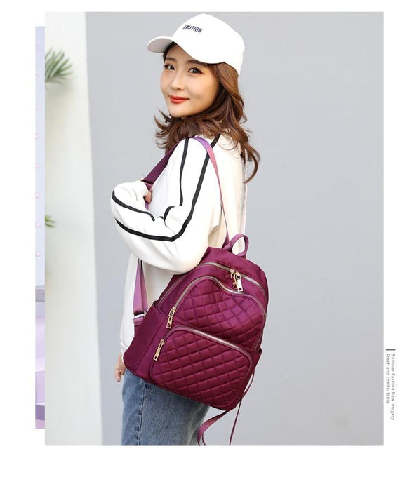 Embossed Waterproof Travel Backpack