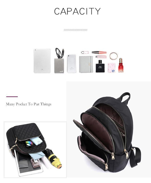 Embossed Waterproof Travel Backpack