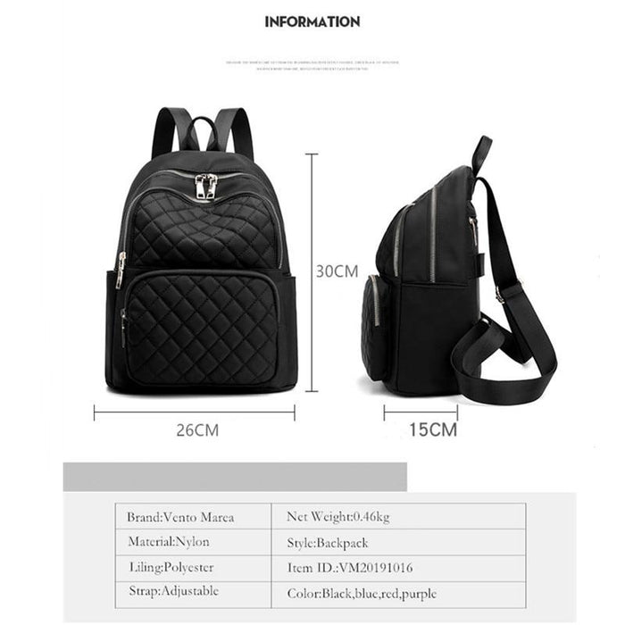 Embossed Waterproof Travel Backpack