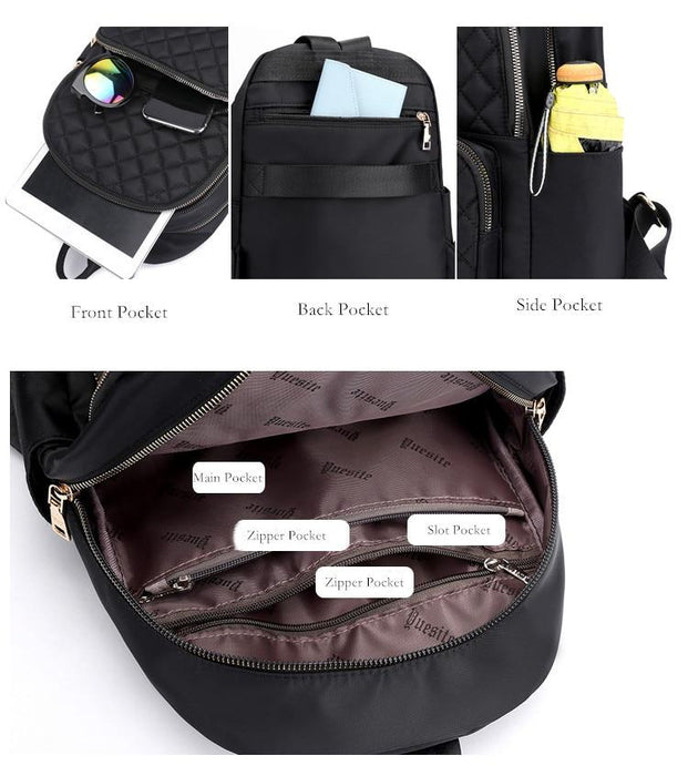 Embossed Waterproof Travel Backpack
