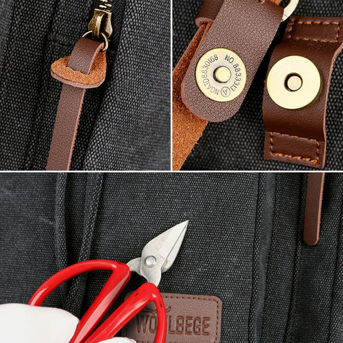 Vintage Large Travel Laptop Canvas Backpack