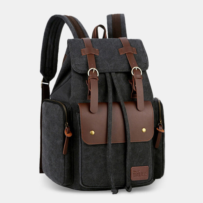 Vintage Large Travel Laptop Canvas Backpack