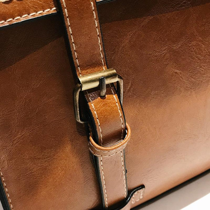 Faux Leather Mochila Satchel Backpack