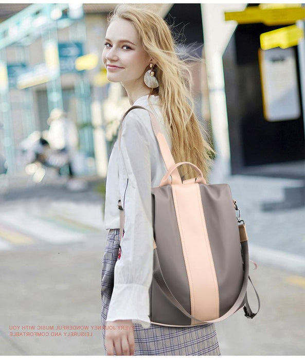 Vintage Faux Leather Backpack Purse