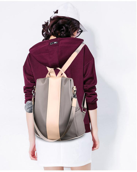 Vintage Faux Leather Backpack Purse