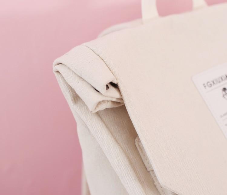 Japanese Style Teens Canvas School Backpack