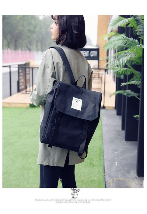 Japanese Style Teens Canvas School Backpack