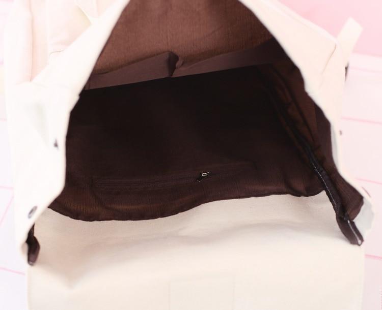 Japanese Style Teens Canvas School Backpack