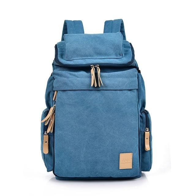 Large Vintage Travel Canvas Backpack