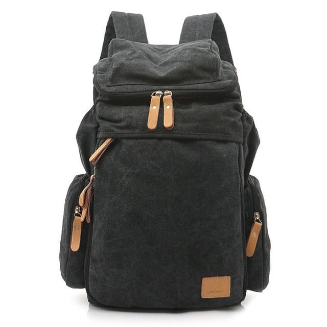 Large Vintage Travel Canvas Backpack