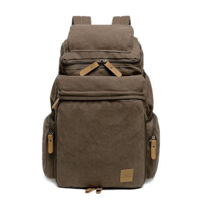 Large Vintage Travel Canvas Backpack