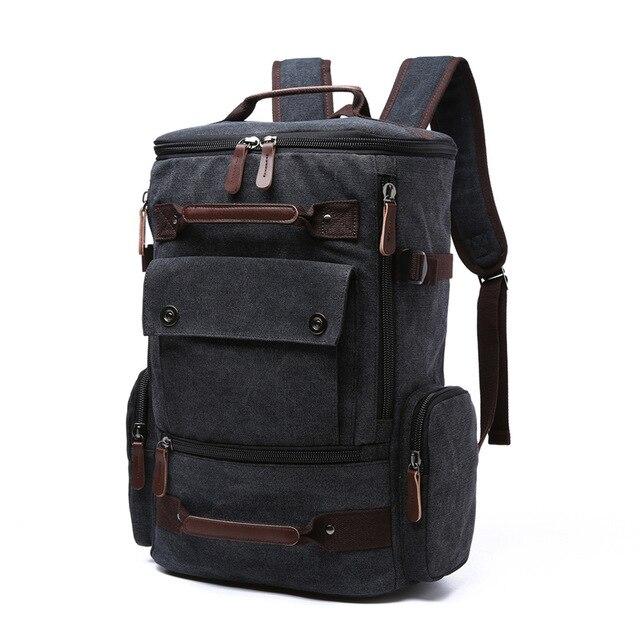 Large Vintage Canvas Laptop Backpack